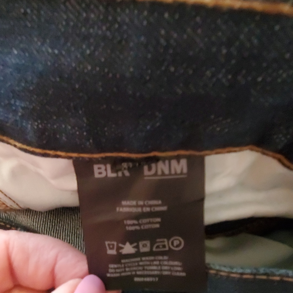 BLK DNM dark blue cotton men Jeans size 31/32 - Picture 6 of 8